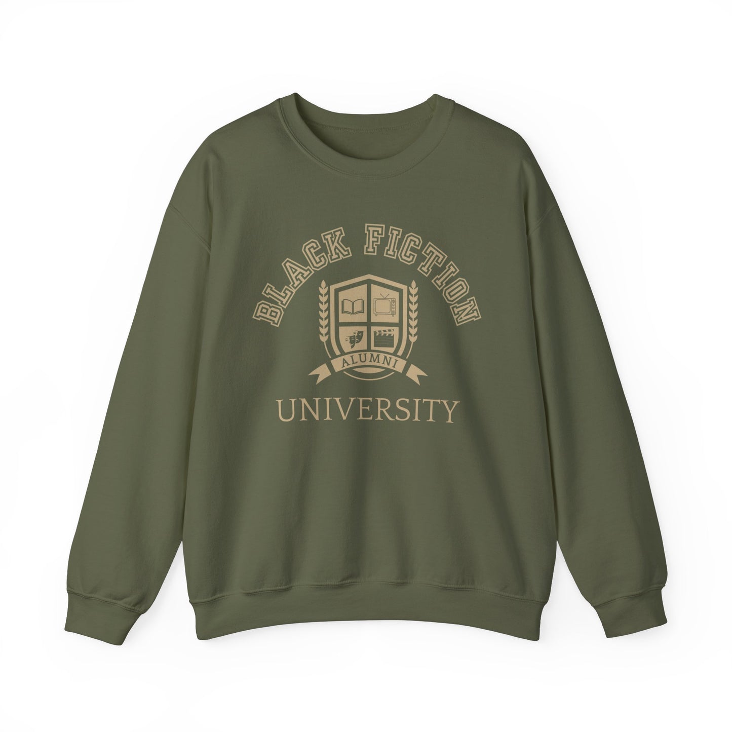 Black Fiction University Crewneck Sweatshirt