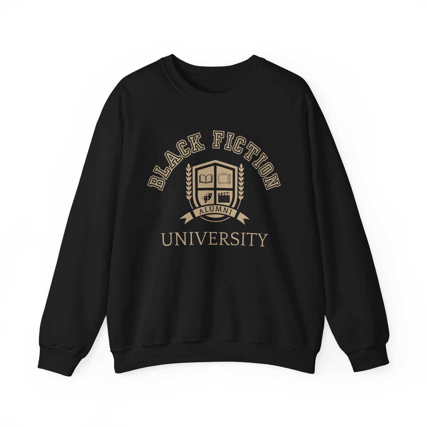 Black Fiction University Crewneck Sweatshirt